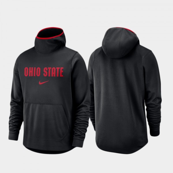 Ohio State Buckeyes Men's Team Logo Pullover Spotlight Black College Basketball Hoodie 2404BYFQ2